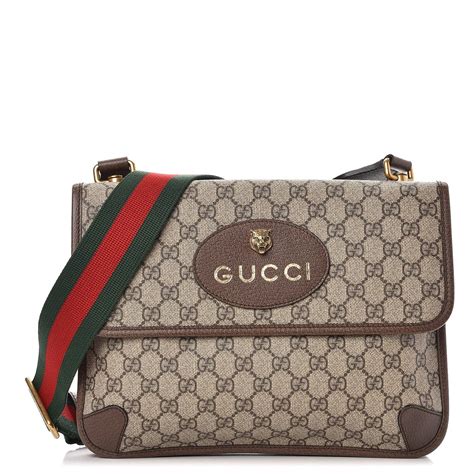 gucci gg supreme messenger bag fake|vintage gucci monogram shoulder bag.